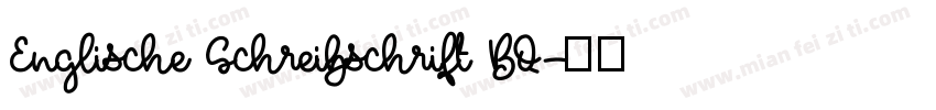 Englische Schreibschrift BQ字体转换